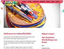 Tablet Screenshot of colourfulkids.com